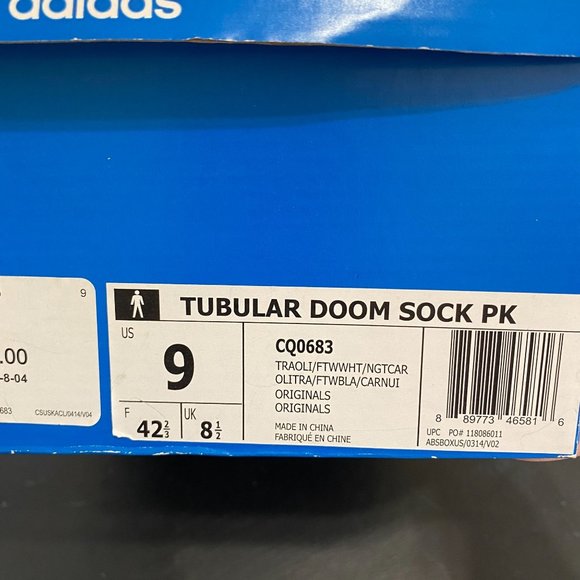 Adidas Origianals tubular doom sock primeknit in trace olive - Picture 3 of 7